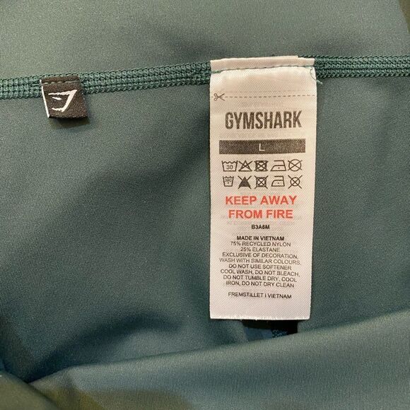 Gymshark Green Training Leggings Women Size L - Picture 7 of 7